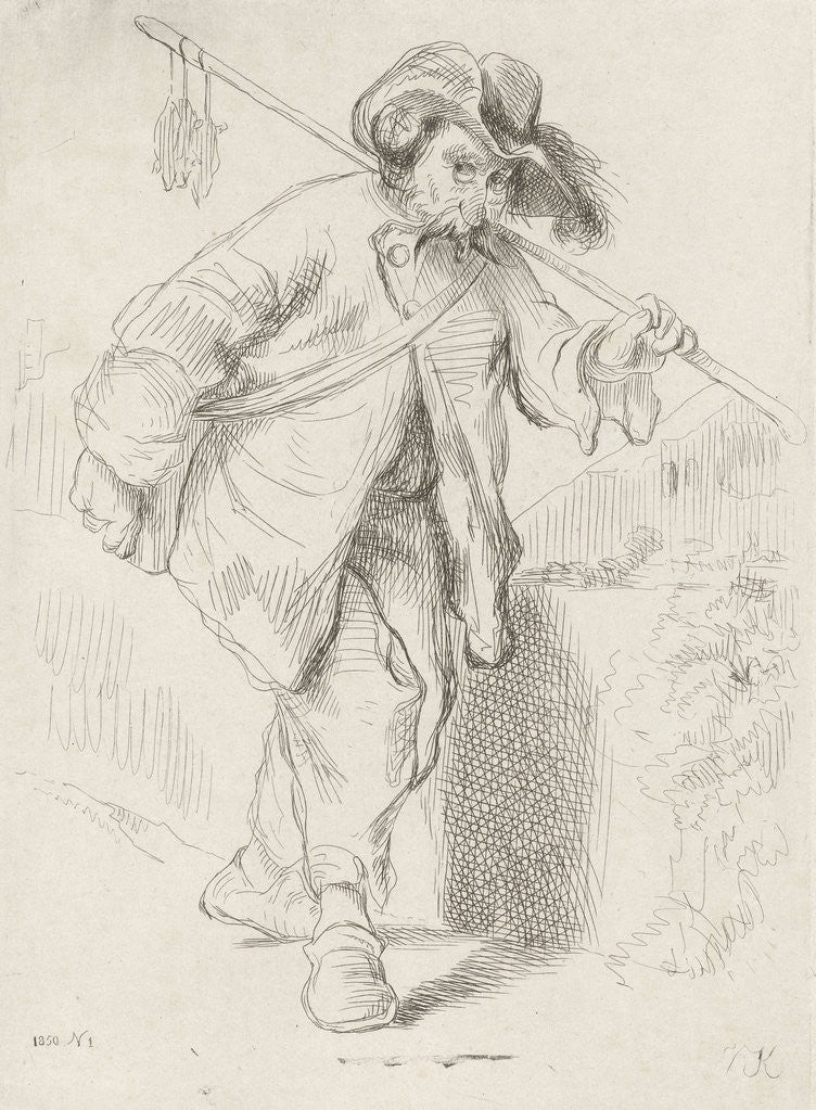 Detail of Piper by Gaspard Louis François van Kinschot