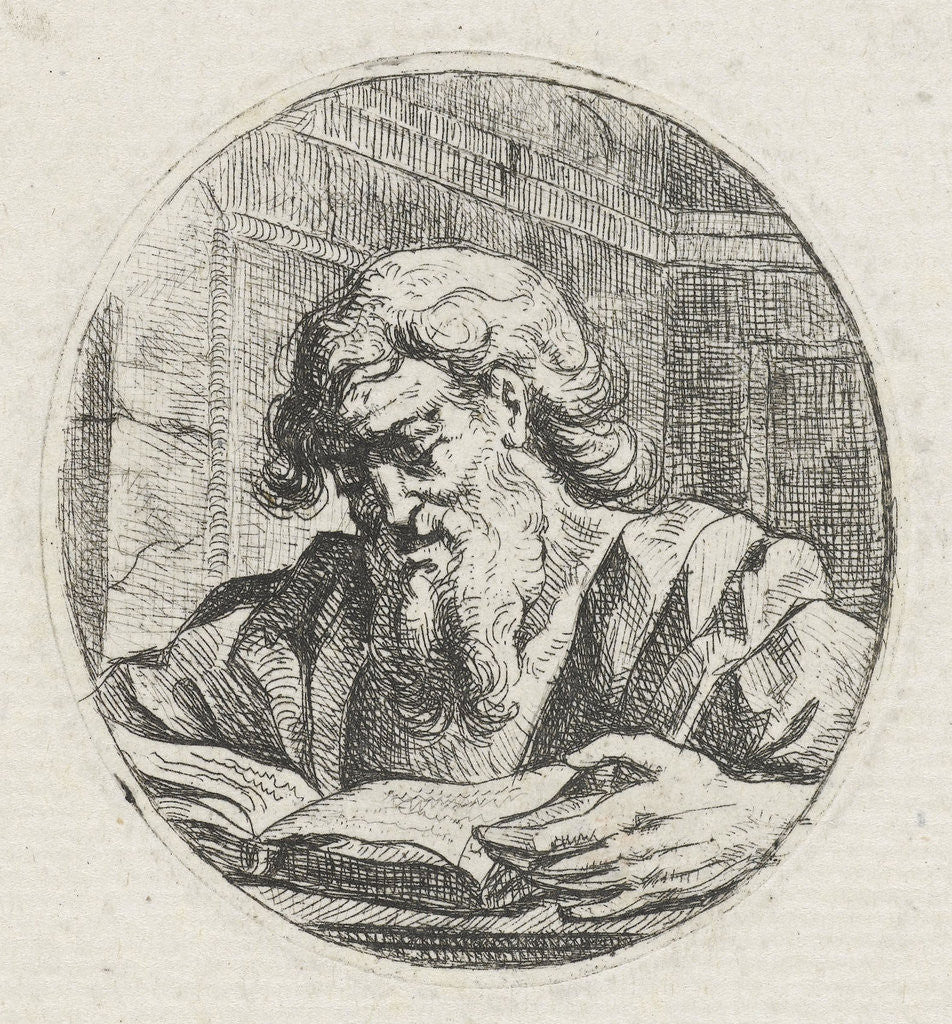 Detail of Reading man by Jacques Kuyper