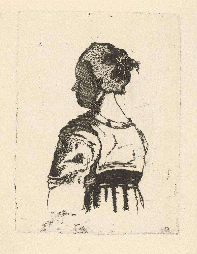 Detail of Bust of a woman by Gerrit Lamberts