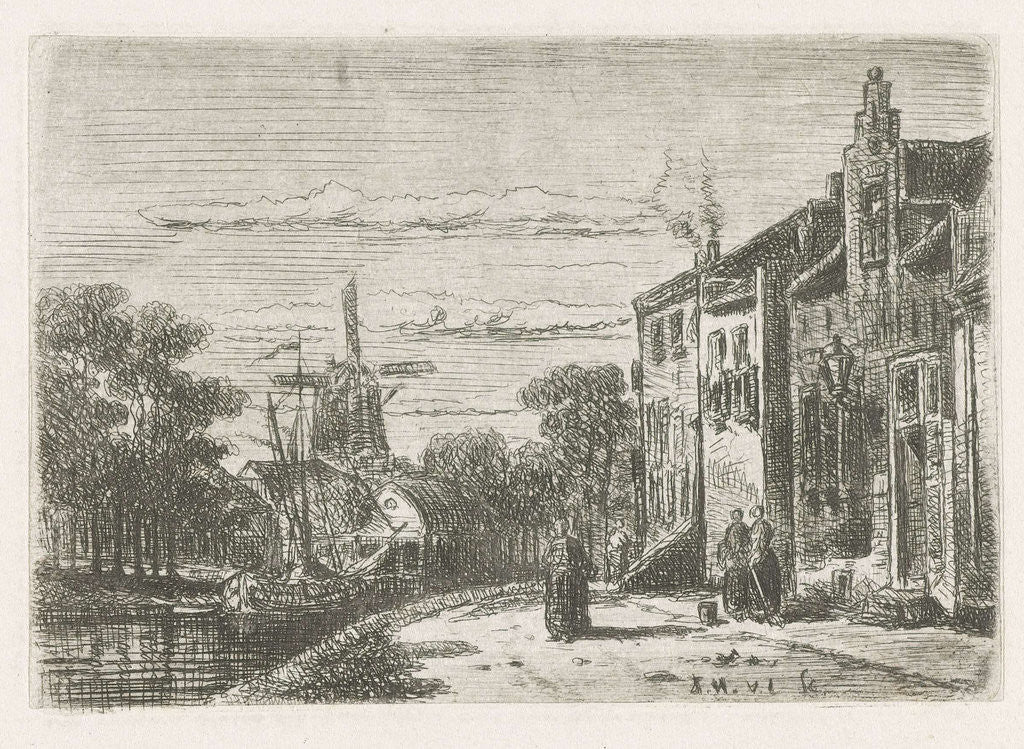 Detail of Cityscape by Jan van Lokhorst