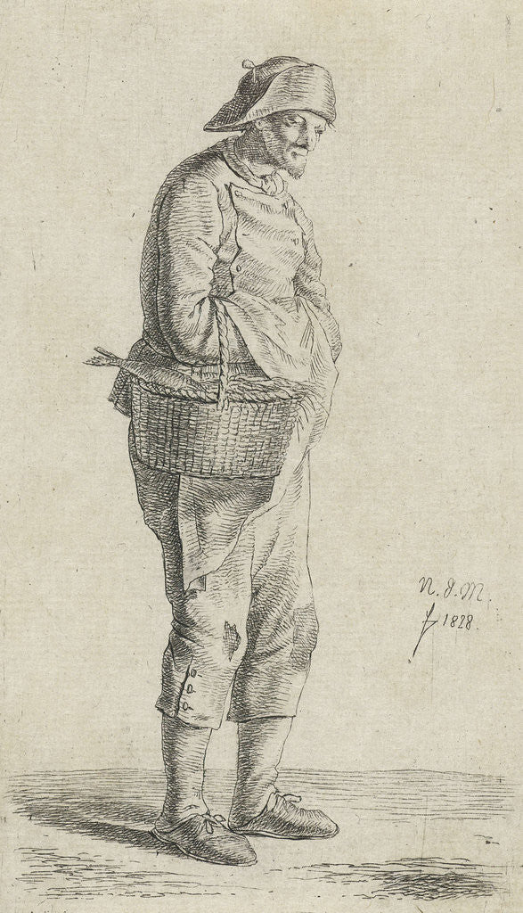 Detail of Fishmonger by Anthonie Willem Hendrik Nolthenius de Man