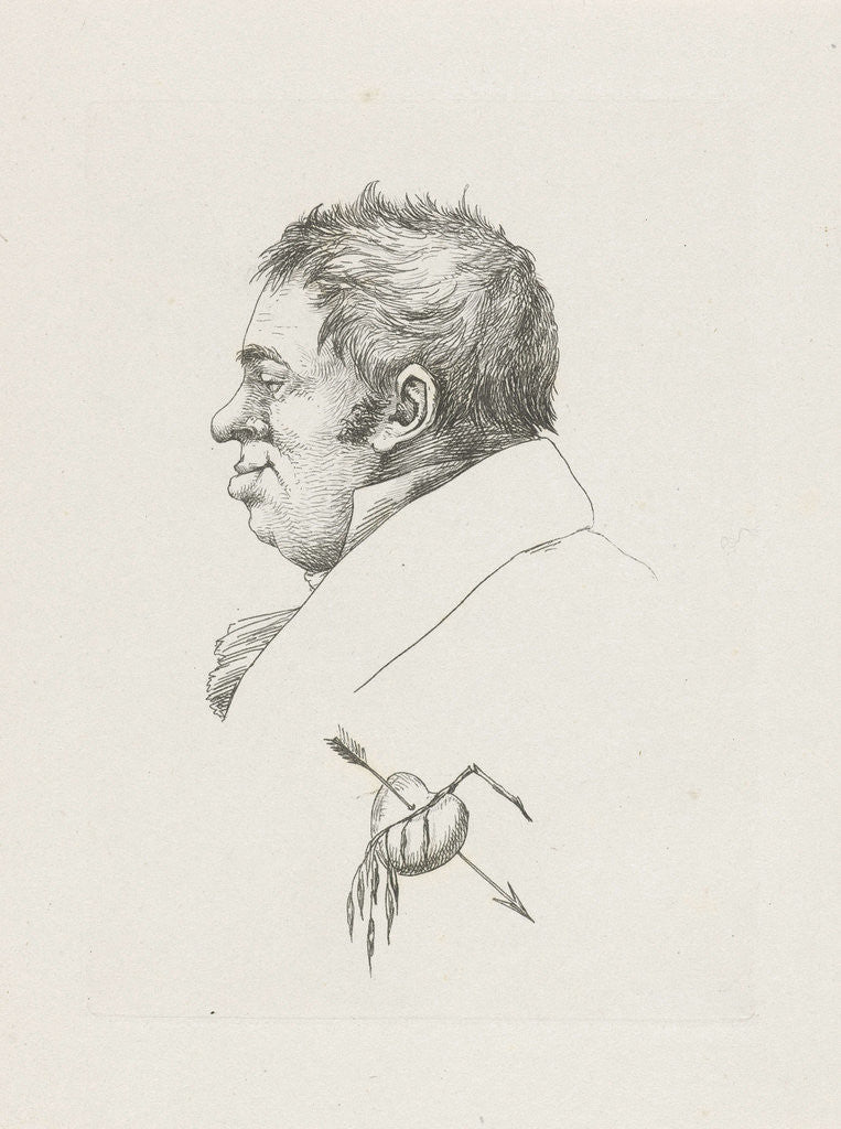 Detail of Portrait of Johnny de Wit by Jean Zacherie Mazel