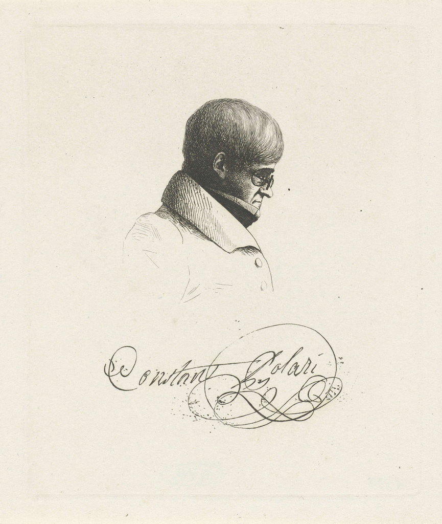 Detail of Portrait of Constant Polari by Jean Zacherie Mazel