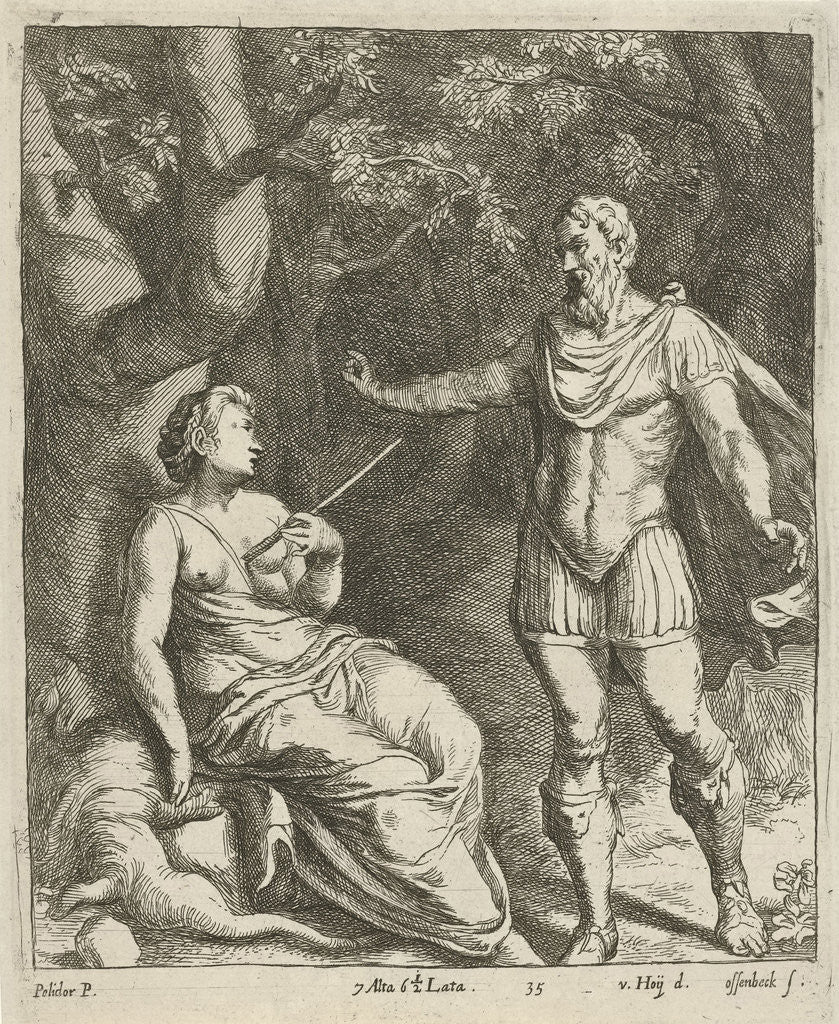 Detail of Cephalus and Procris by Jan van Ossenbeeck