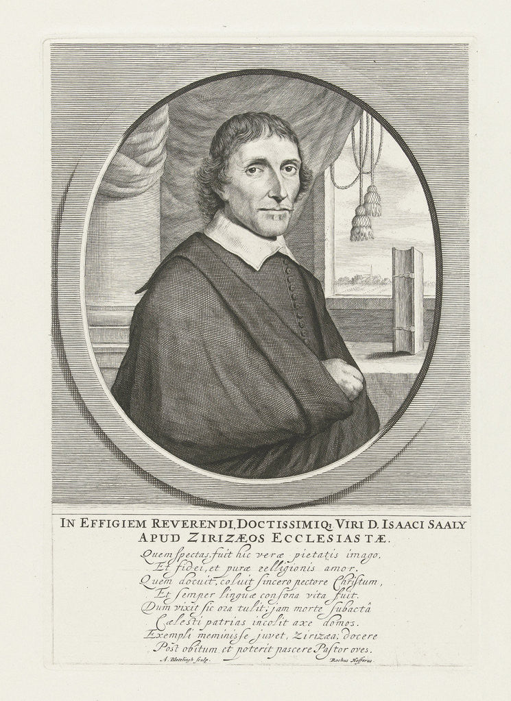 Detail of Portrait of Isaac Saaly by Rochus Hofferus