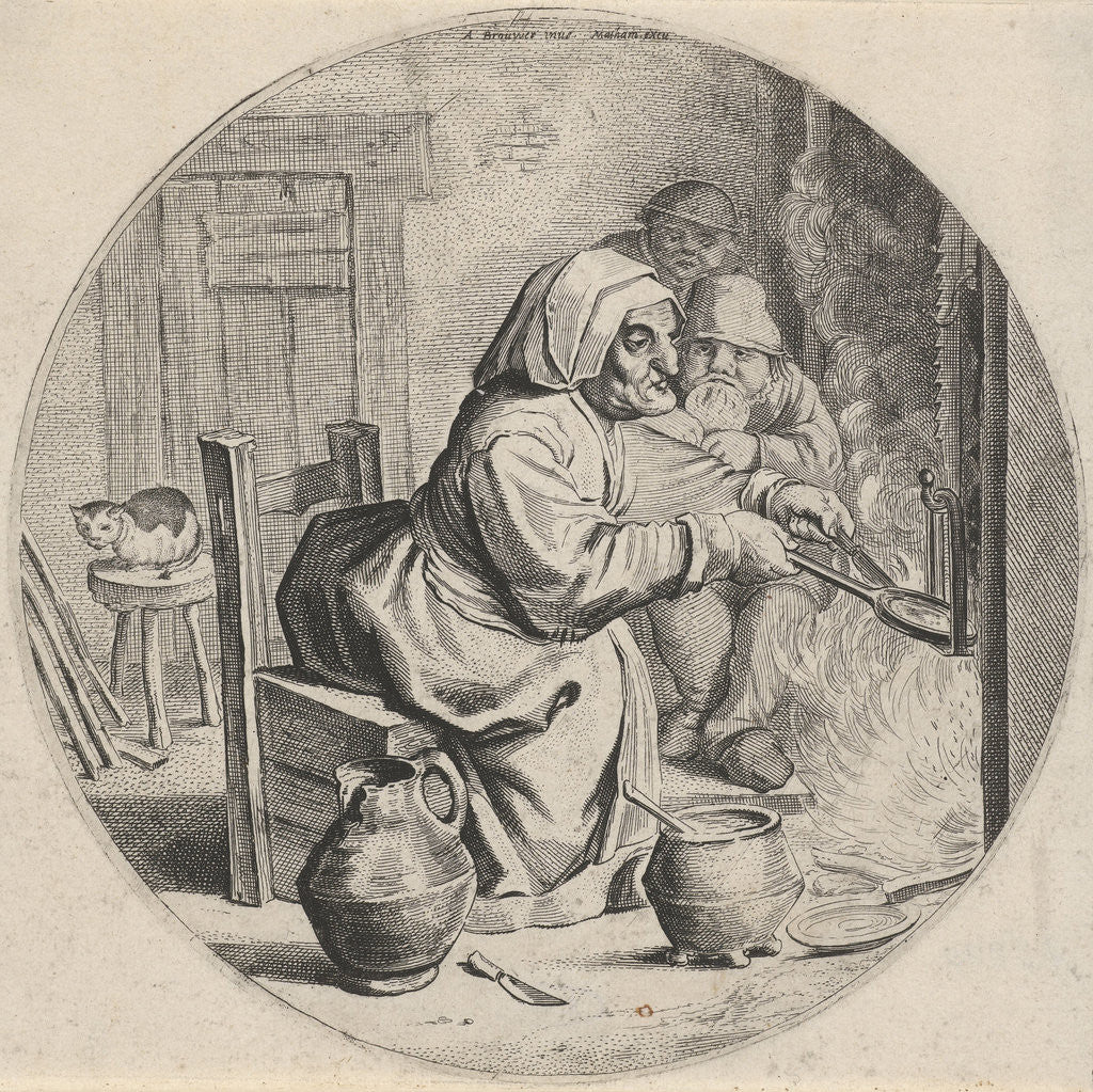 Detail of Pancakes Bakster by Theodor Matham