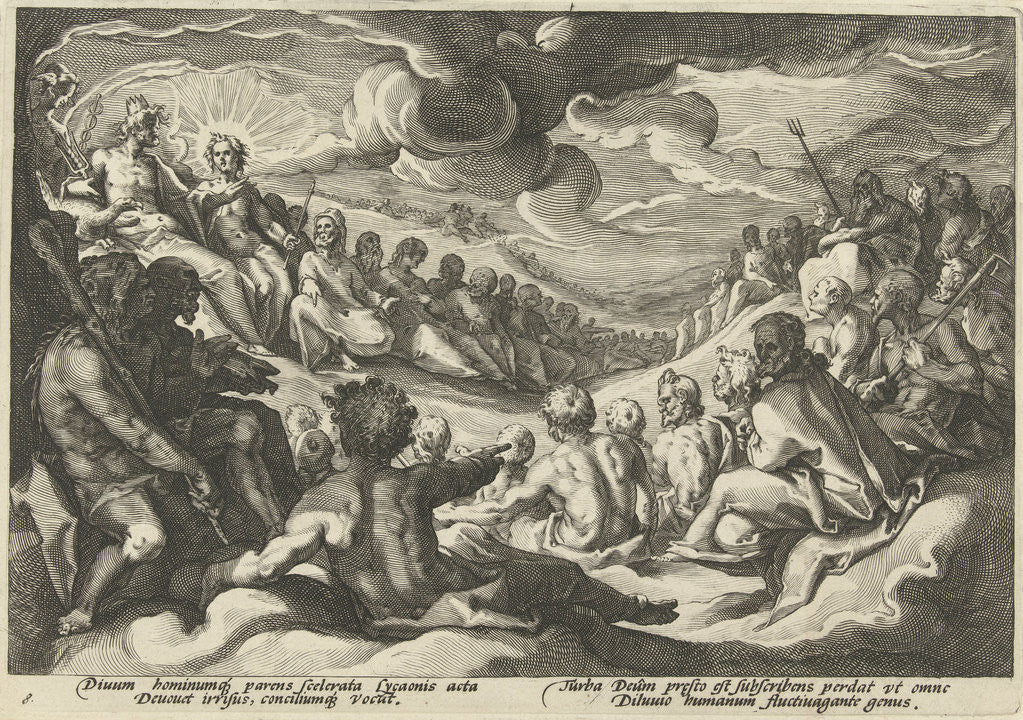 Detail of Jupiter asks the Olympian gods to council by Franco Estius