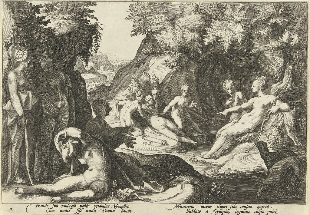 Detail of Diana discovers the pregnancy of Callisto by Franco Estius