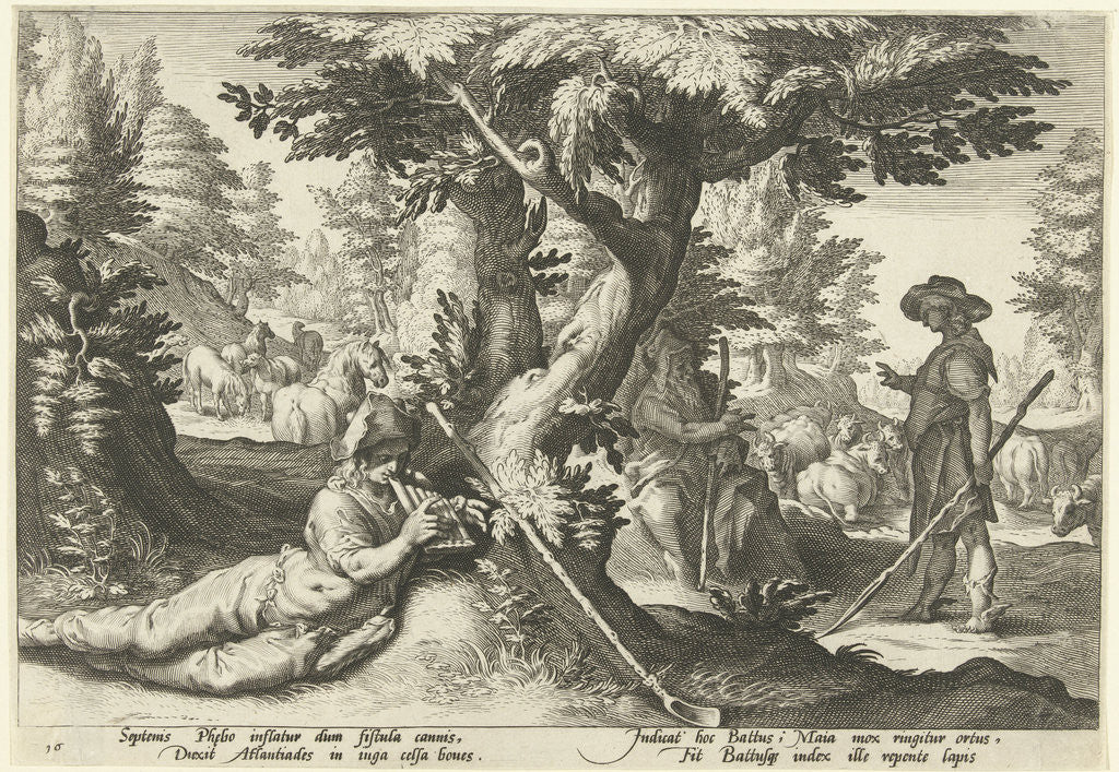 Detail of Mercury and Battus by Franco Estius