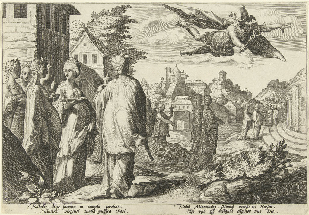 Detail of Mercury is in love with Herse by Franco Estius