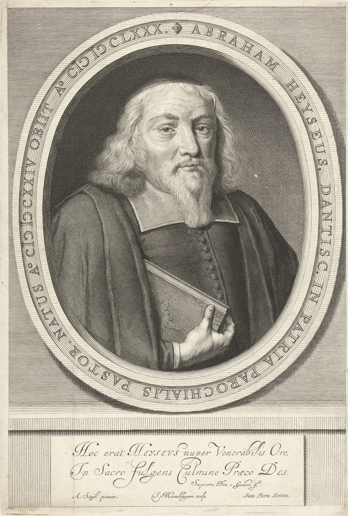 Detail of Portrait of Abraham Heyse by Johann Petrus Titius