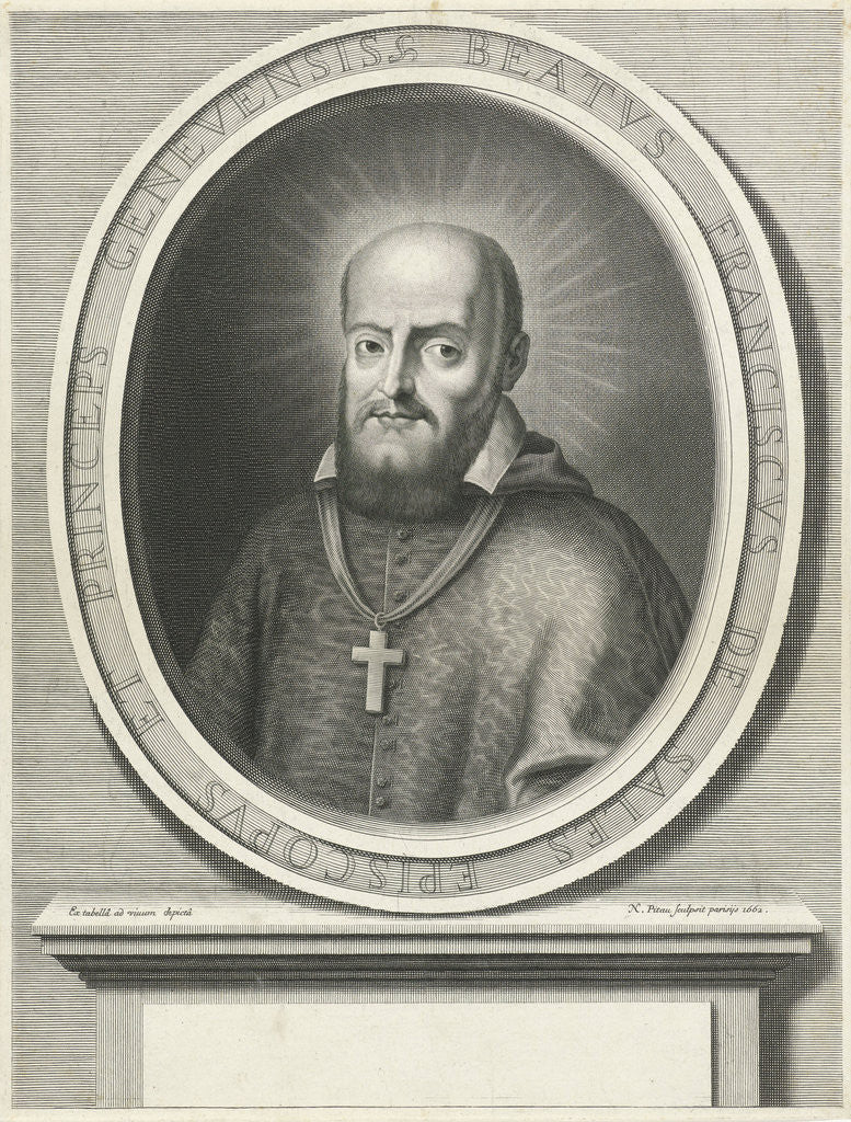 Detail of Portrait of H Francis de Sales by Nicolas Pitau I