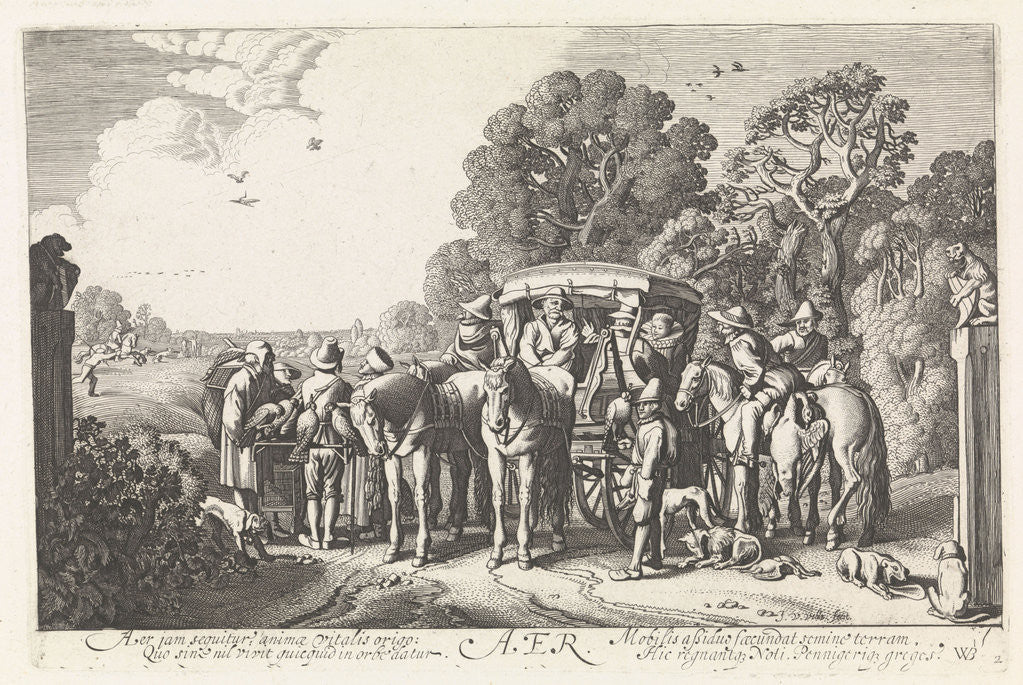 Detail of Air (Aer) by Jan van de Velde II