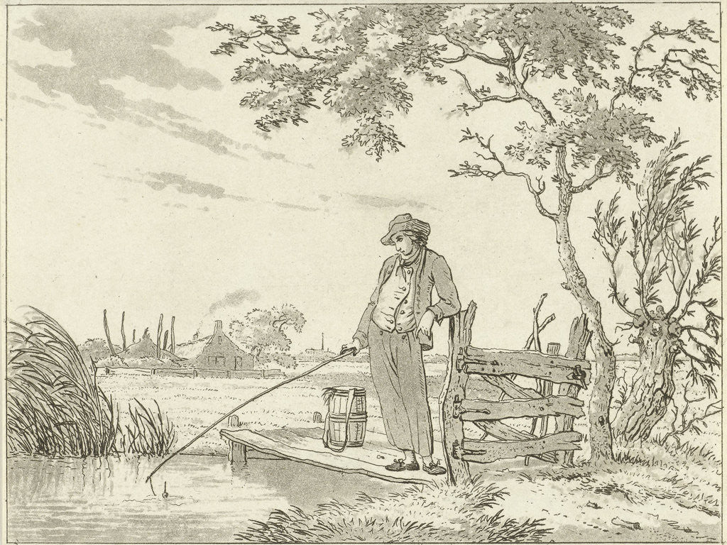 Detail of Fisher on deck by Hermanus Fock