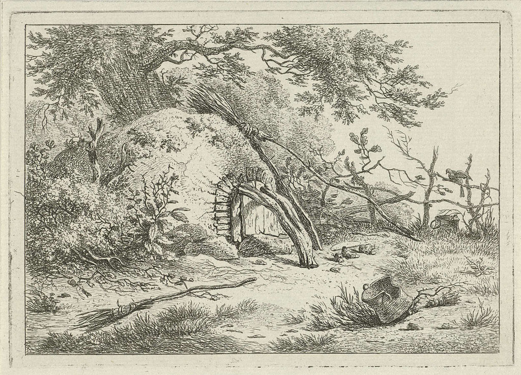 Detail of Oven with brooms by Hermanus Fock