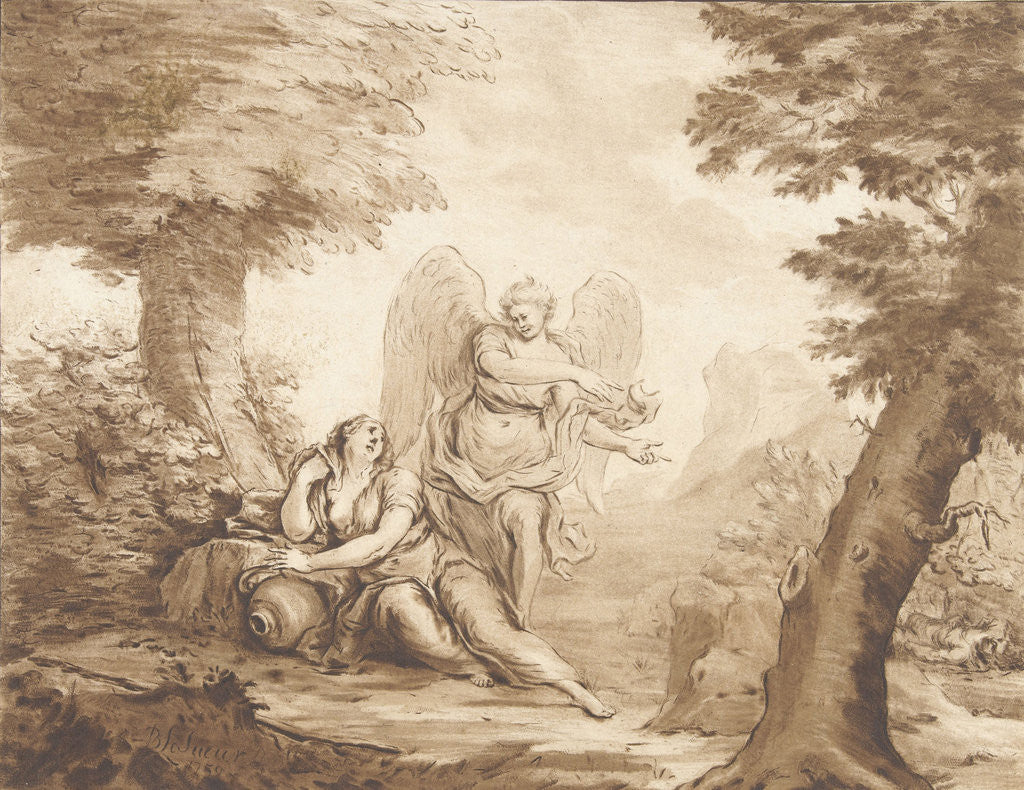 Detail of Hagar in the desert by Jurriaan Cootwijck