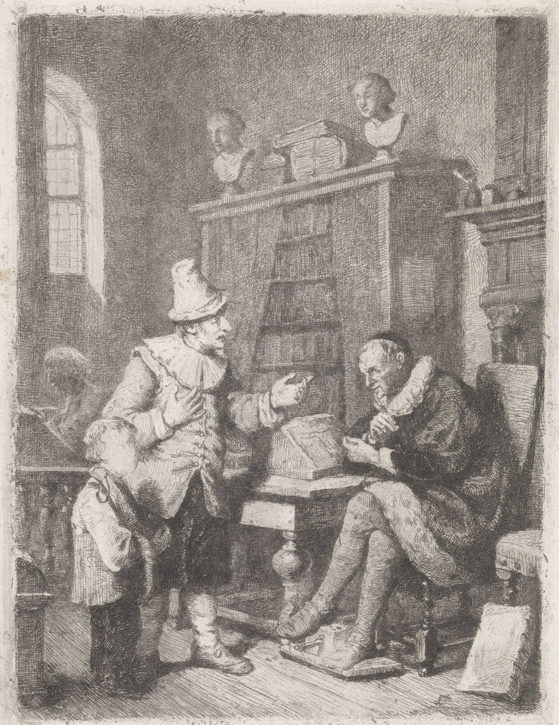 Detail of The lawyer by David van der Kellen III