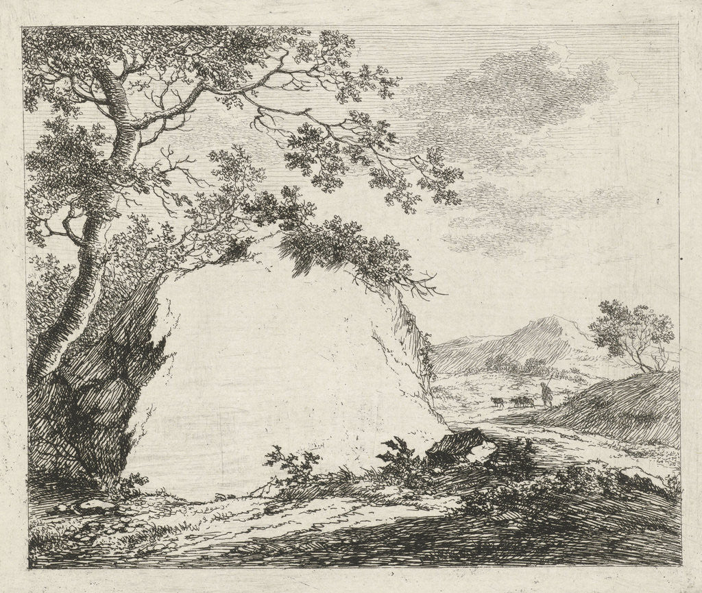 Detail of Title print for a series with the twelve months by Johannes Janson