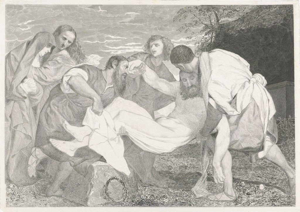 Detail of Entombment of Christ by Titiaan