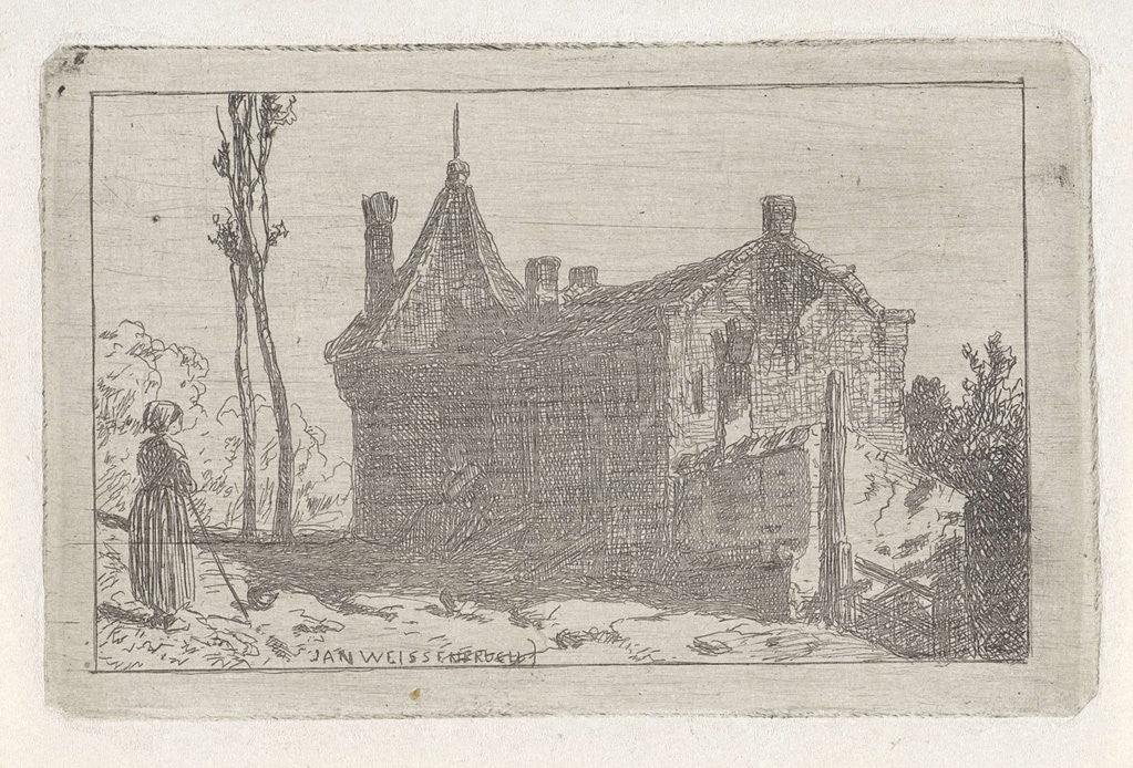 Detail of Farm in Culemborg by Jan Weissenbruch