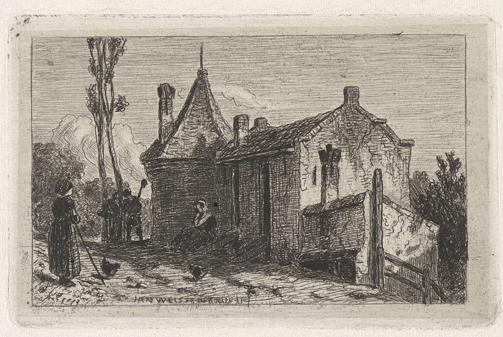 Detail of Farm in Culemborg by Jan Weissenbruch