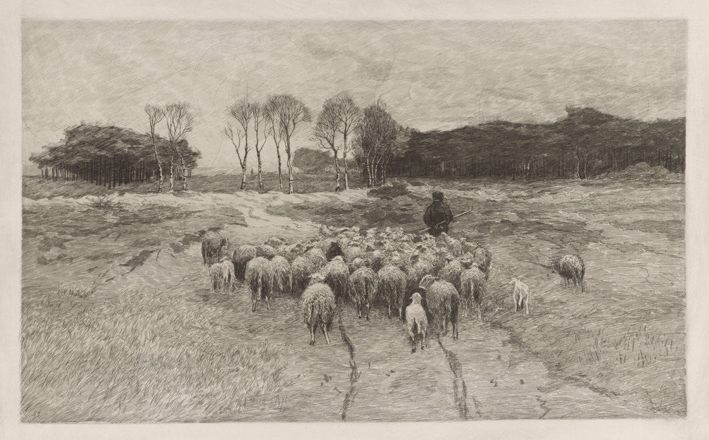 Detail of Shepherd by Anton Mauve