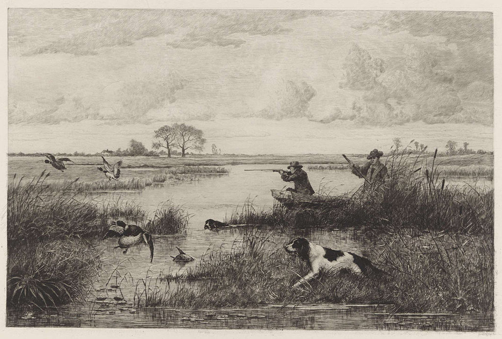 Detail of Duck Hunt by Elias Stark
