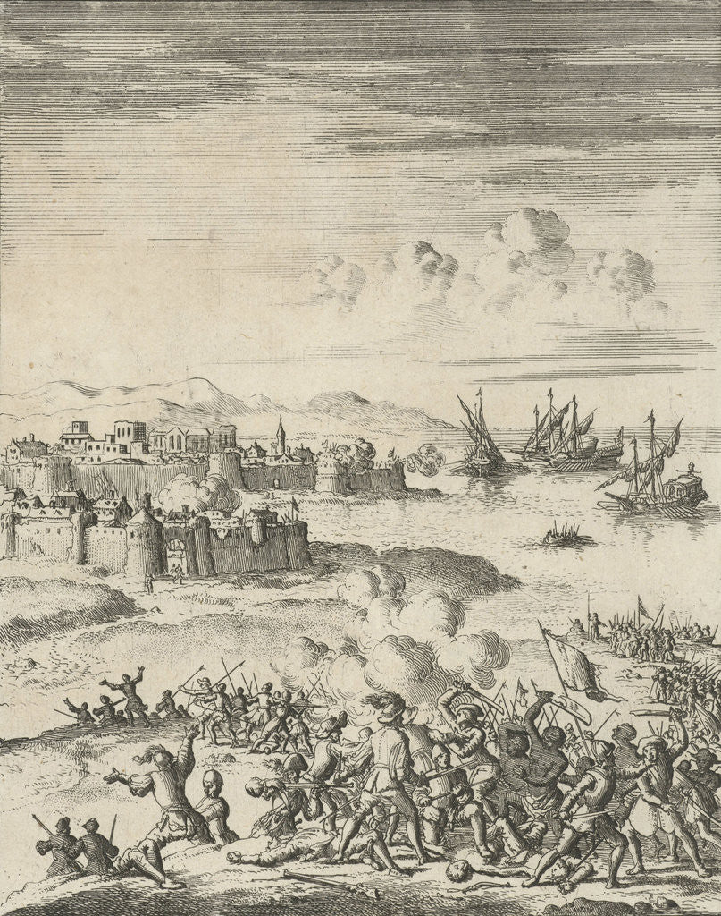 Detail of Siege of a city by Jan Luyken