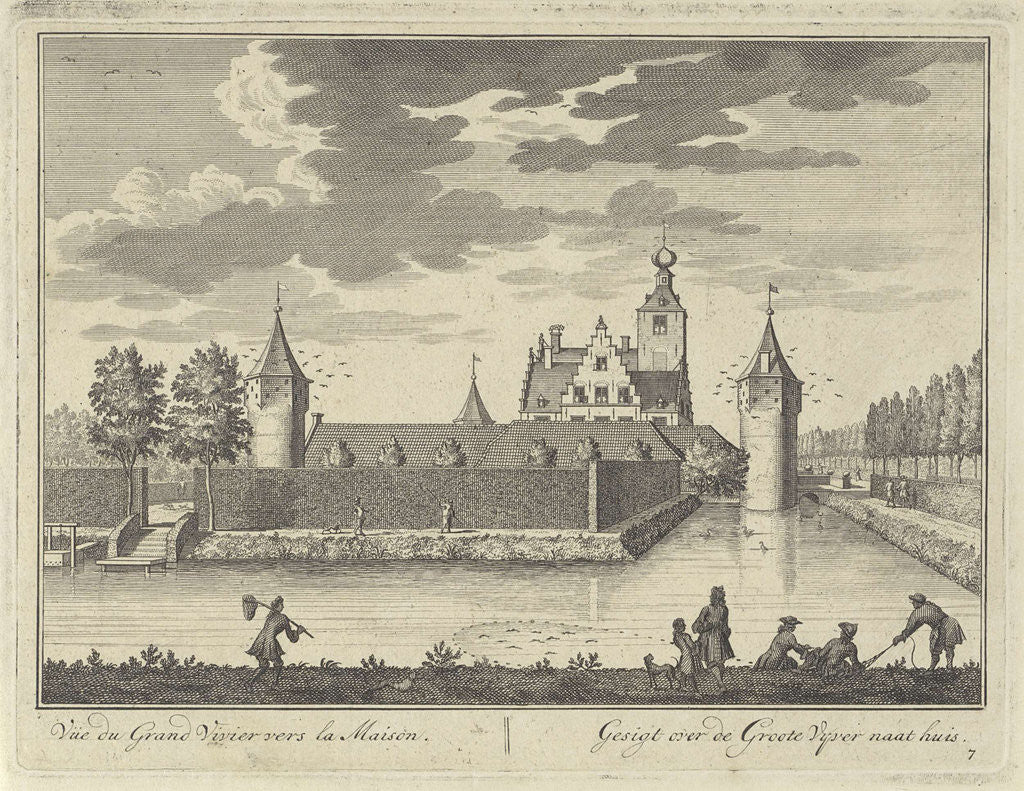 Detail of Large pond at Castle Zuilenstein by Daniël Stopendaal