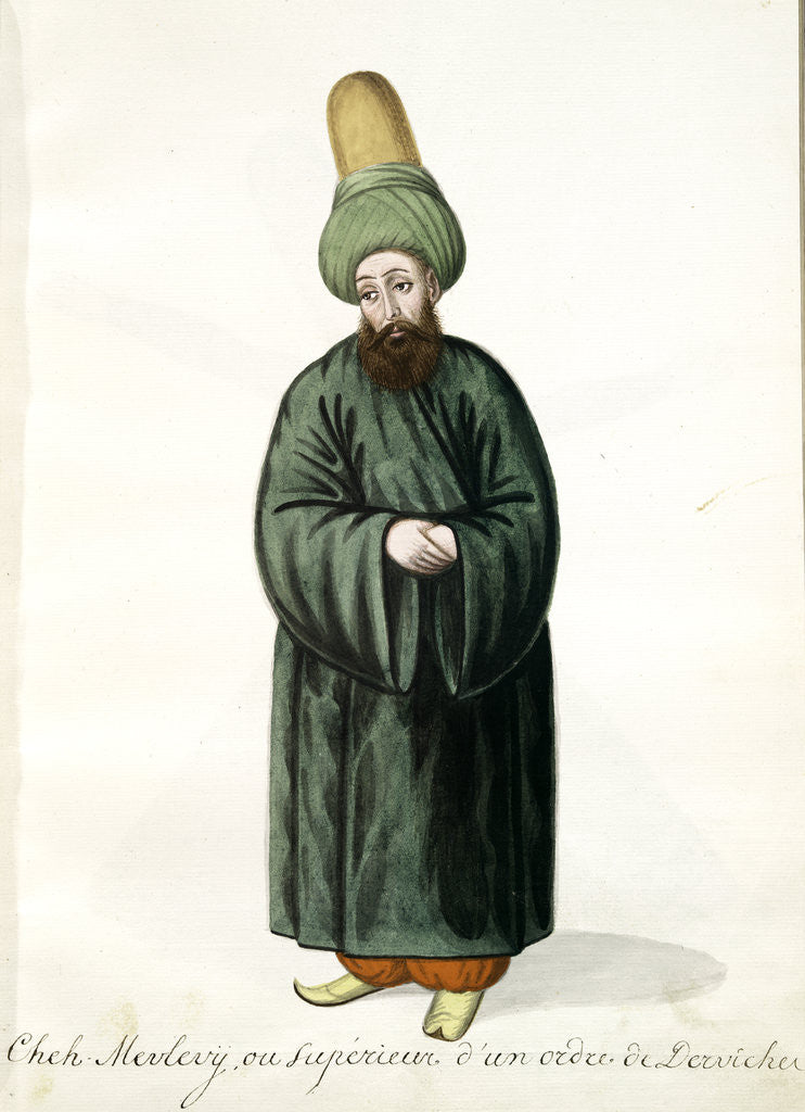 Detail of Cheh mevlevy by Mahmud II