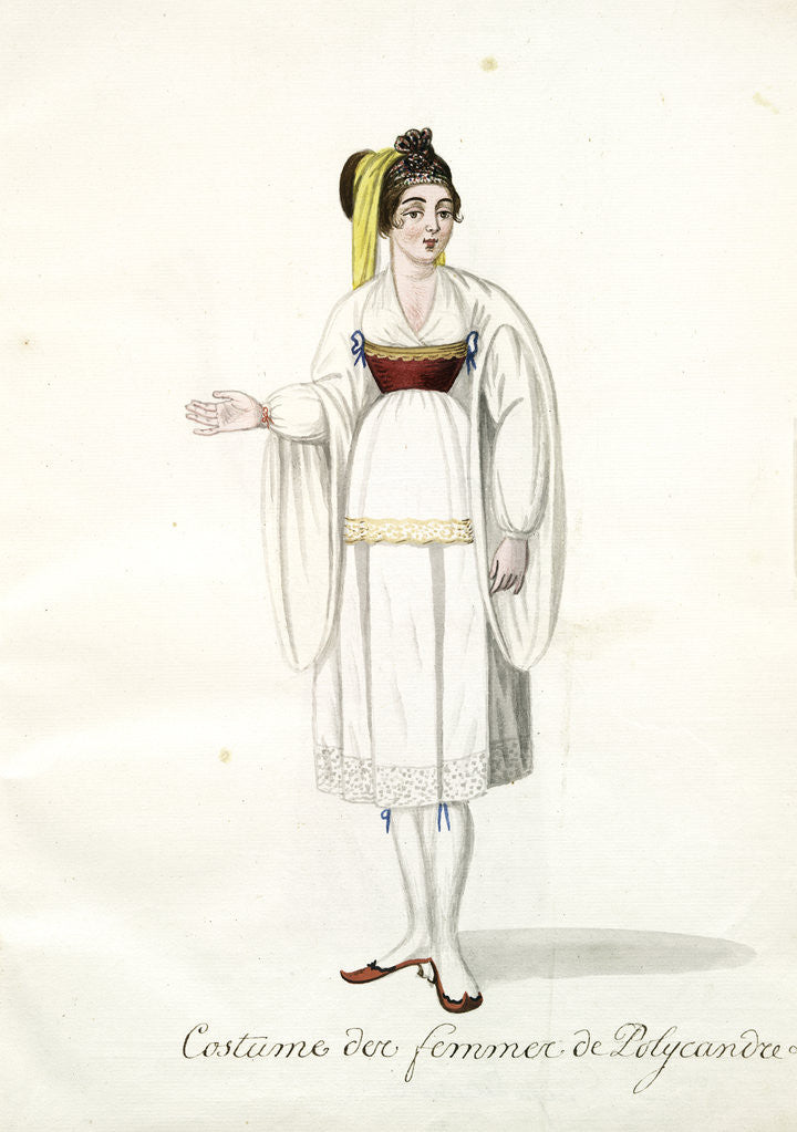 Detail of Costume des femmes de Polycandre by Mahmud II