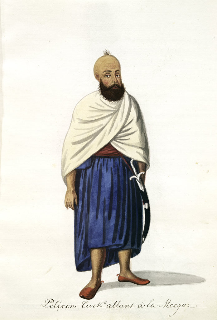 Detail of Pélérin turk allant à la Mecque by Mahmud II