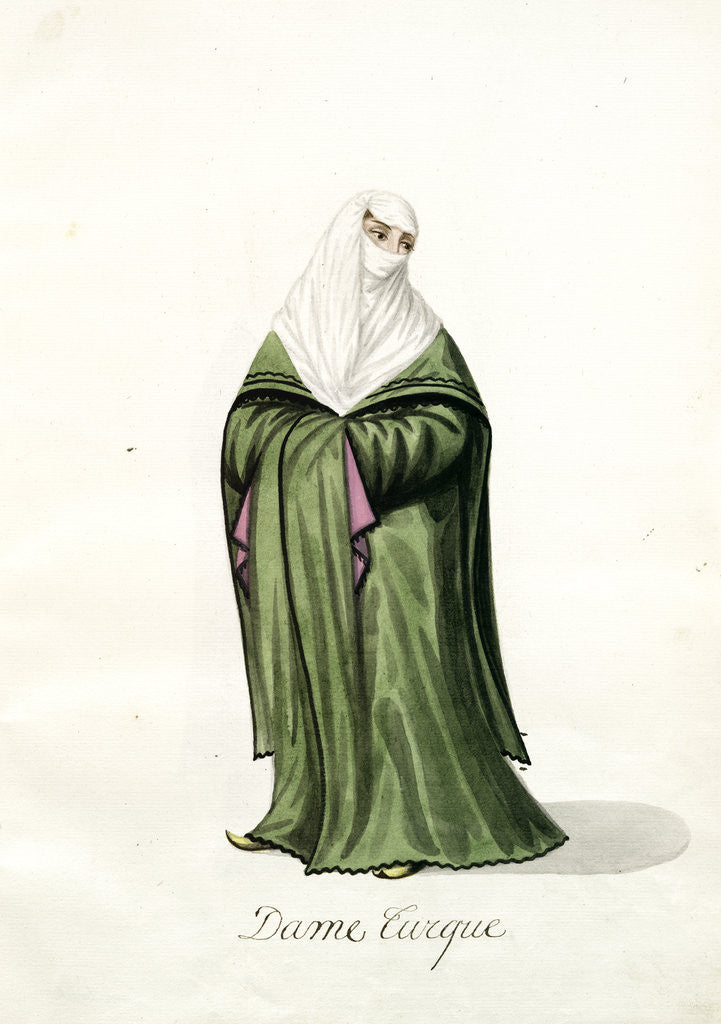 Detail of Dame turque by Mahmud II