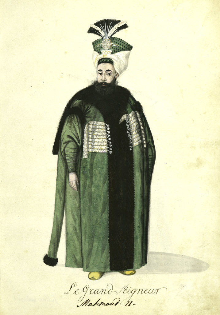 Detail of Le Grand Seigneur (i.e., the sultan) by Mahmud II