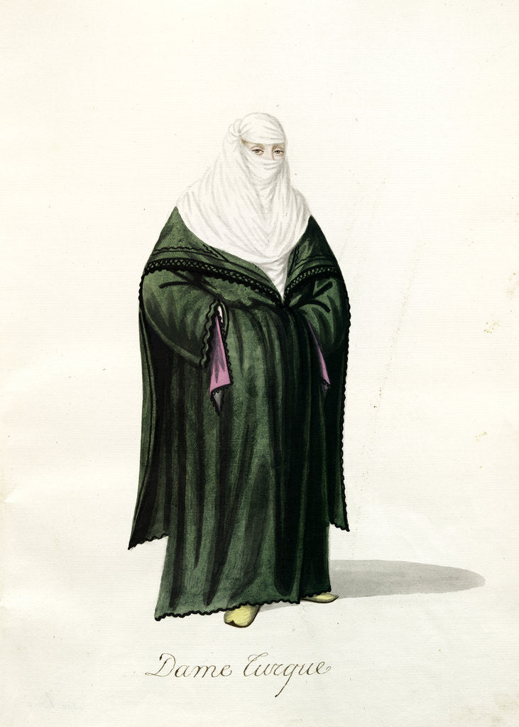 Detail of Dame turque by Mahmud II