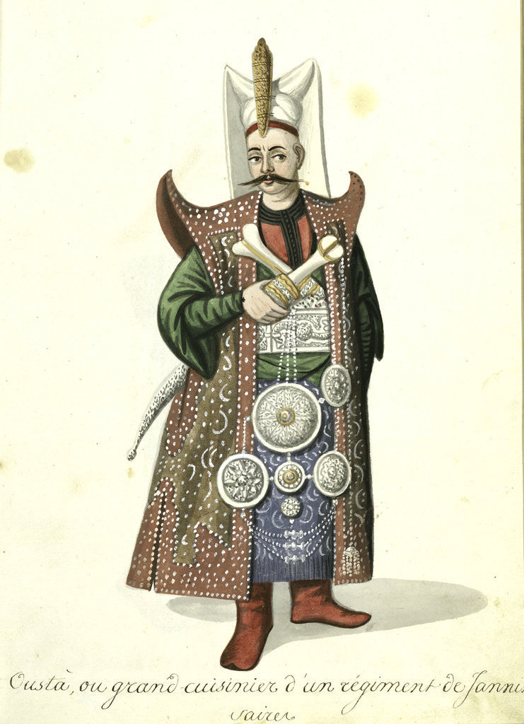 Detail of Oustà by Mahmud II