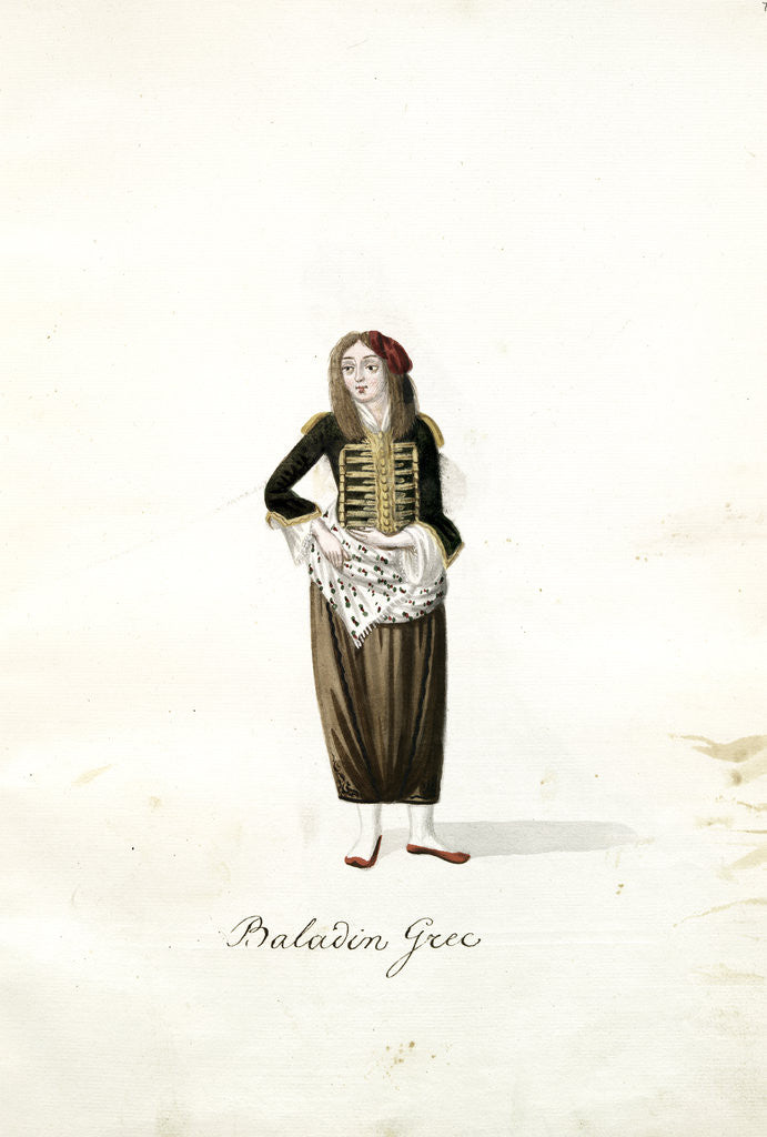 Detail of Baladin grec by Mahmud II