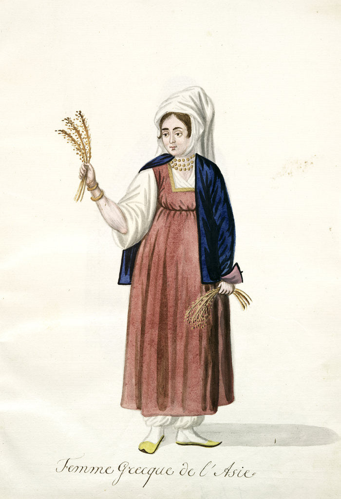 Detail of Femme Greque de l'Asie by Mahmud II
