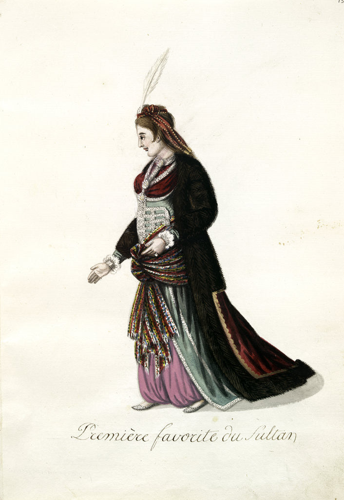 Detail of Première favorite du sultan by Mahmud II