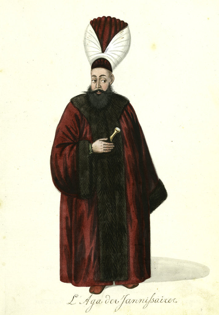 Detail of L'aga des jannissaires by Mahmud II