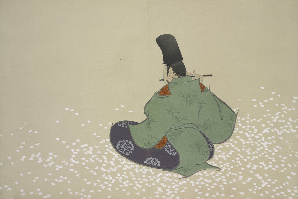 Detail of Flute Player by Sekka Kamisaka