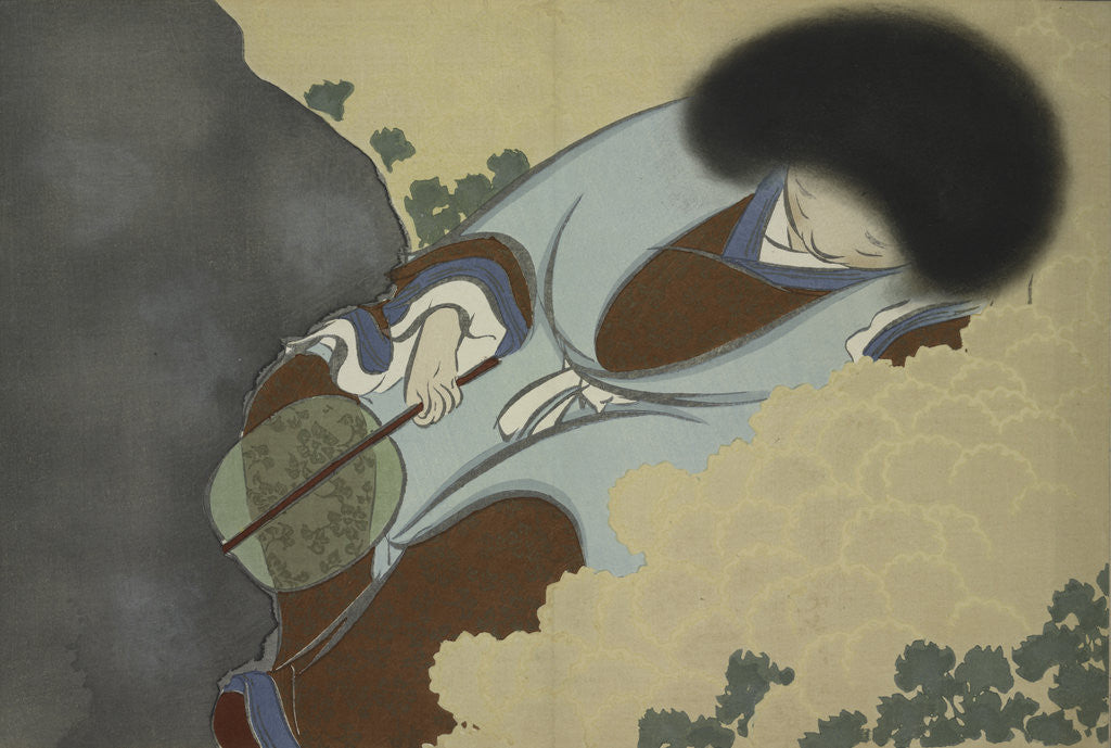 Detail of Chrysanthemum boy by Sekka Kamisaka