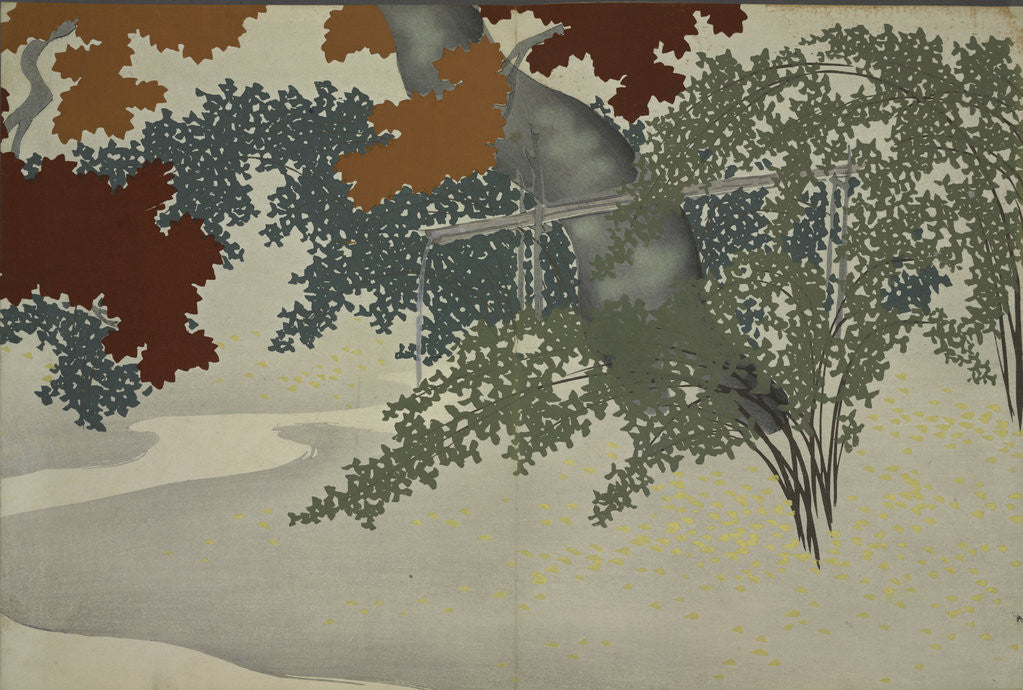 Detail of Maple by Sekka Kamisaka