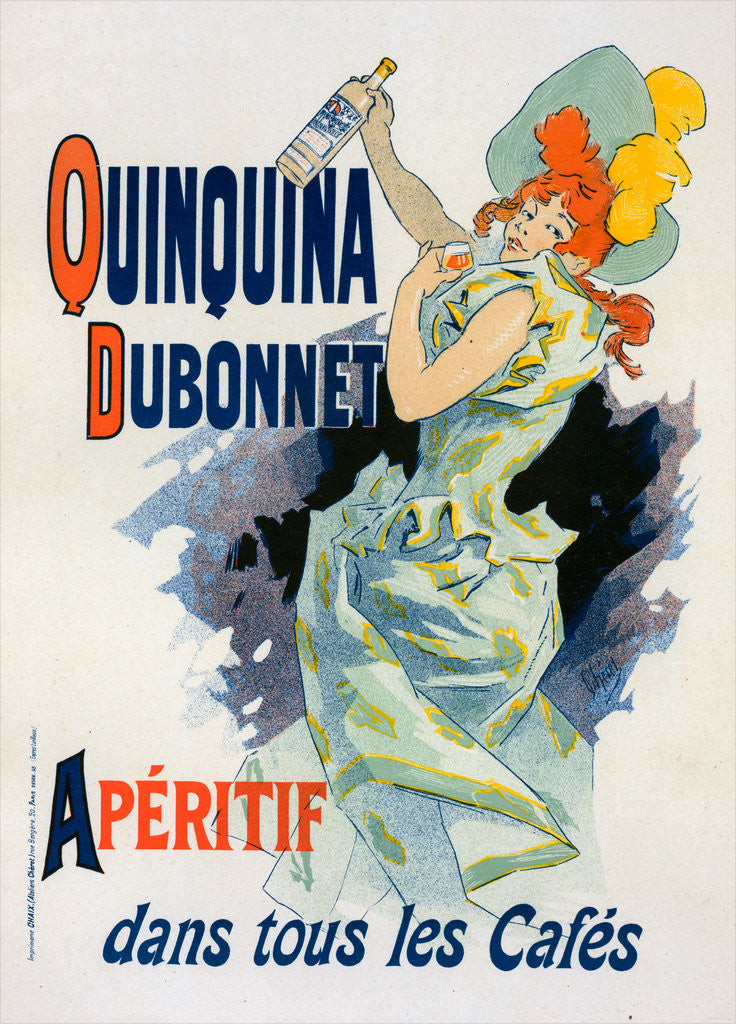 Detail of Poster for Quinquina Dubonnet, a sweet, aromatised wine–based aperitif by Jules Chéret