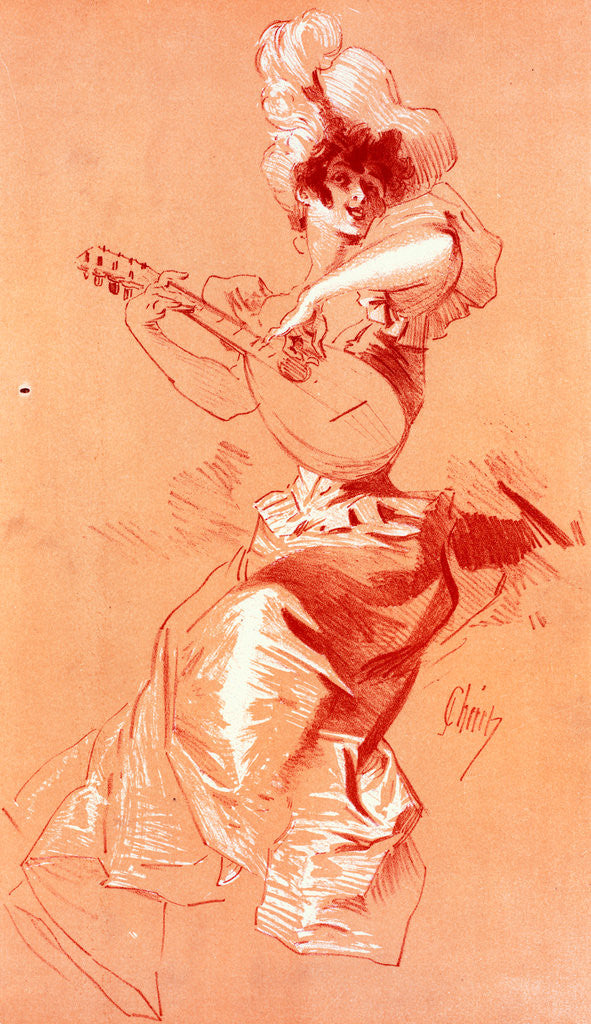 Detail of Design for Maîtres de l'Poster by Jules Chéret