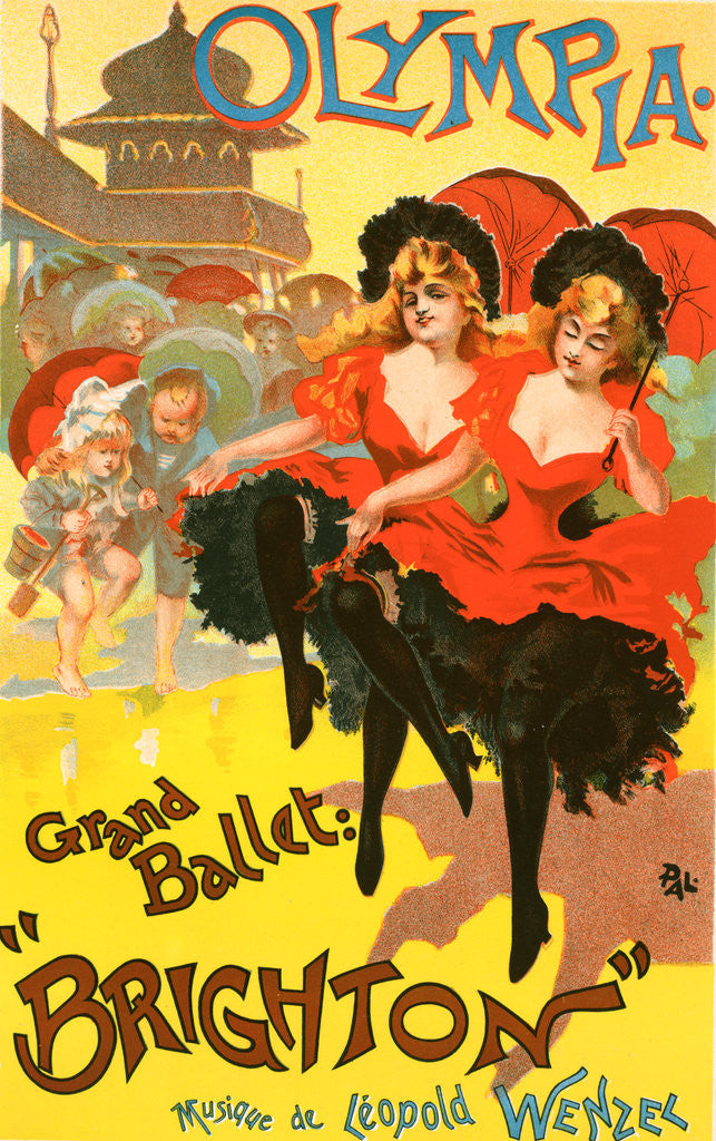 Detail of Poster for le Théâtre Olympia, Grand ballet Brighton by Jean de Paleologu