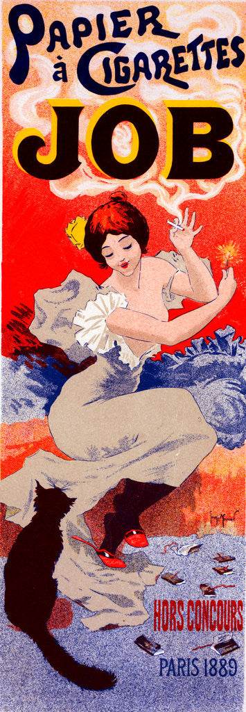 Detail of Poster for Papier à Cigarettes Job by Georges Meunier