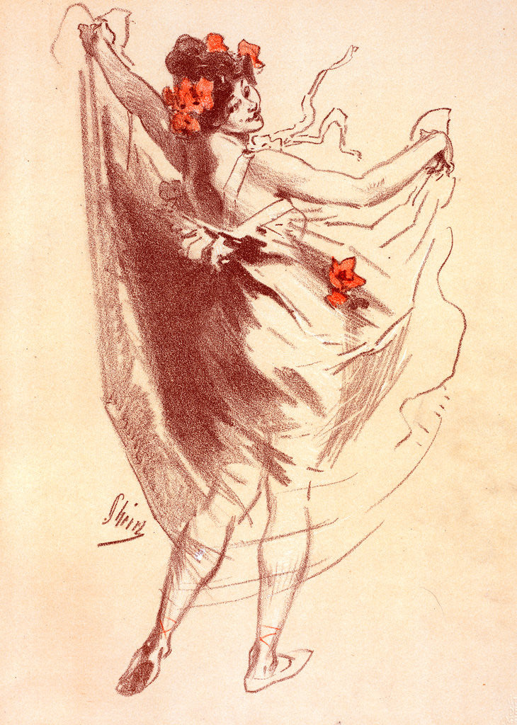 Detail of Design for Maîtres de l'Poster by Jules Chéret