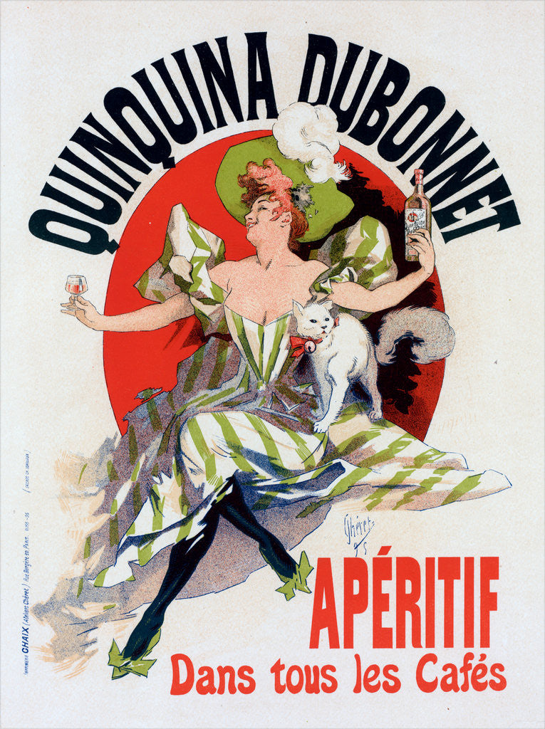 Detail of Poster for Quinquina Dubonnet by Jules Chéret