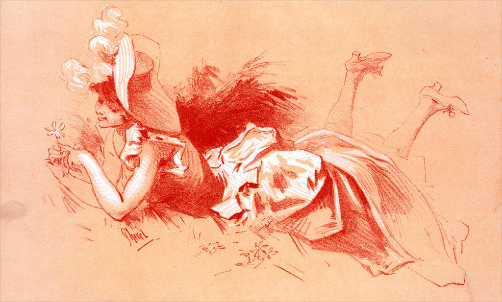 Detail of Les maîtres de l'Poster Poster by Jules Chéret